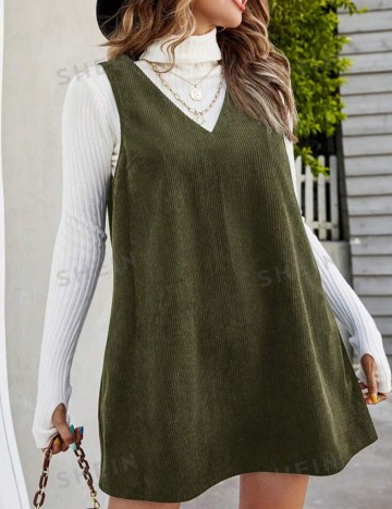 Rochie mini Shein Curve+, kaki