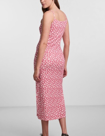 Rochie midi Pieces, roz