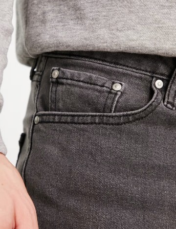 Pantaloni scurți de blugi ASOS, gri