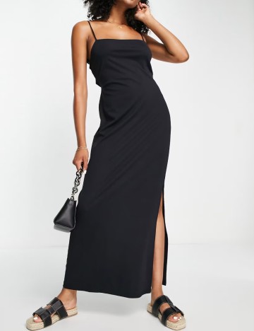 Rochie maxi Topshop, negru