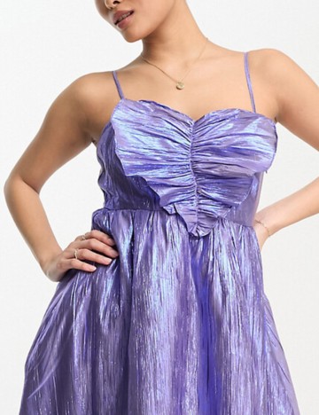 Rochie mini Collective the Label Petite, mov