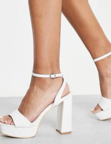 Sandale Glamorous, alb