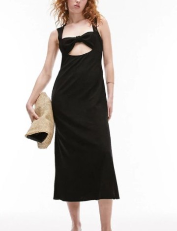 Rochie midi Topshop, negru