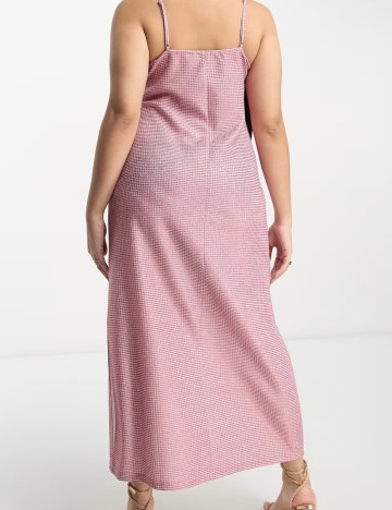 Rochie maxi Pieces, roz