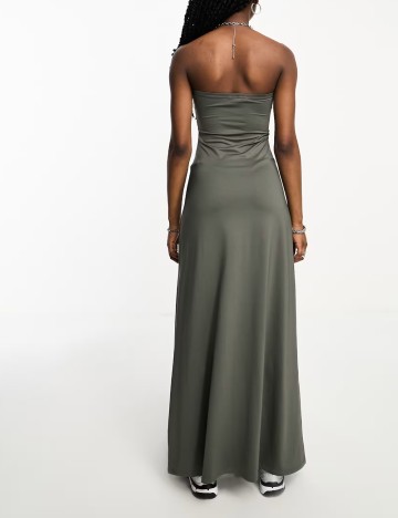 Rochie maxi WEEKDAY, gri
