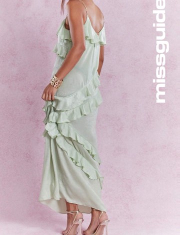 Rochie maxi Missguided by Shein, verde