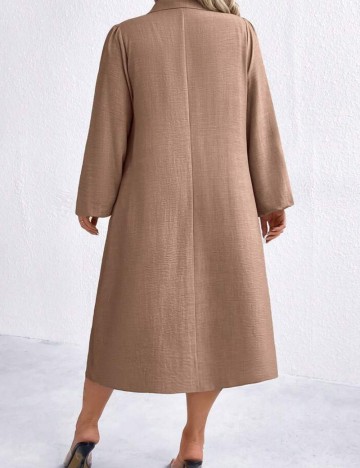 Rochie midi Shein Curve+, bej