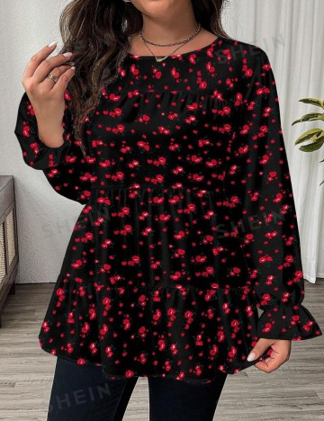 Cămașă Shein Curve+, mix culori