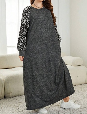 Rochie maxi Shein Curve+, mix culori