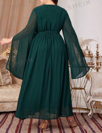 Rochie maxi Shein Curve+, verde