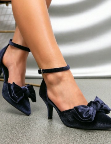 Pantofi cu toc Shein, albastru