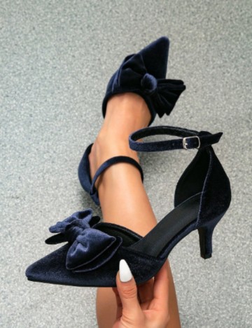 Pantofi cu toc Shein, albastru