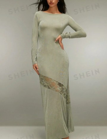 Rochie maxi Shein, verde