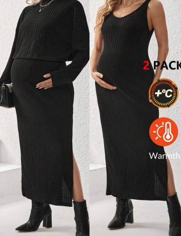 Set rochie și bluză Shein, negru