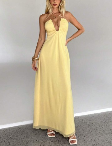 Rochie maxi Shein, galben