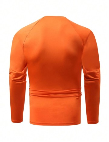 Bluză MANFINITY by Shein, portocaliu