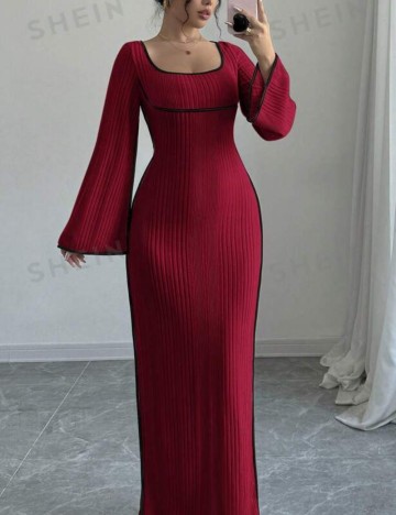 Rochie maxi Shein, vișiniu