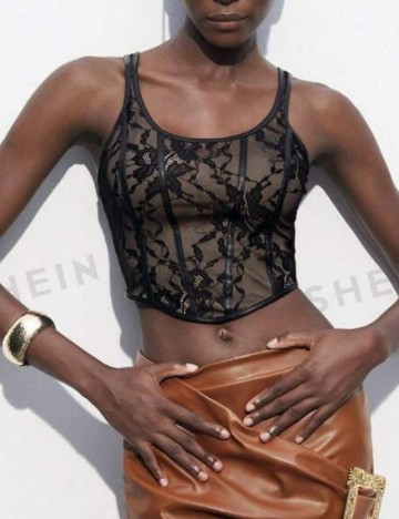 Top Shein, negru