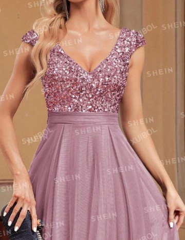 Rochie de ocazie Shein Curve+, roz