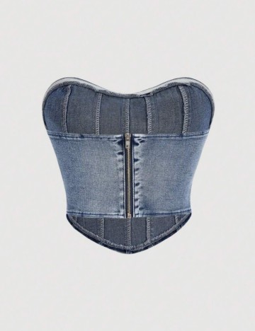 Top Shein, albastru