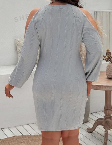 Rochie mini Shein Curve+, gri