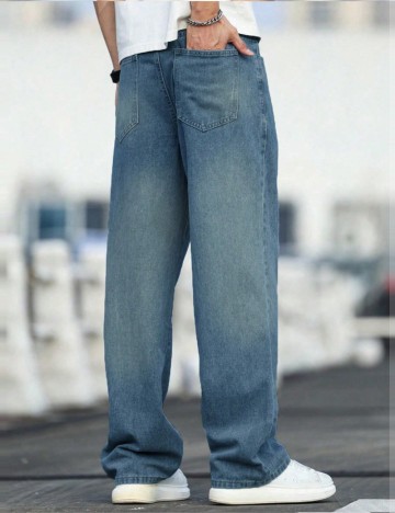 Jeans Shein, albastru