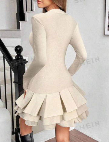 Rochie mini Shein, crem