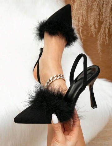 Pantofi cu toc Shein, negru