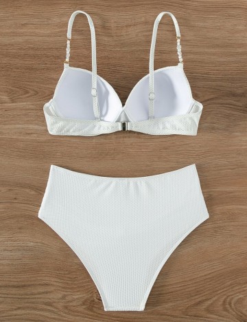 Costum de baie Shein, alb