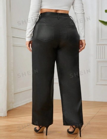 Pantaloni Shein Curve+, negru