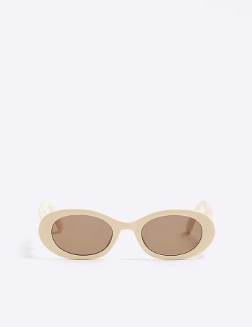 Ochelari de soare River Island, crem