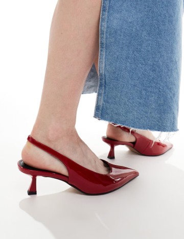 Pantofi cu toc ASOS, roșu