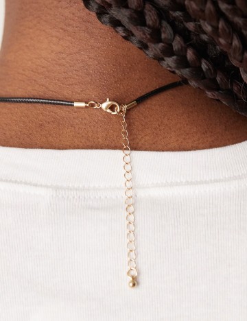 Colier DesignB London, negru