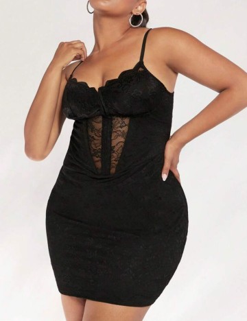 Rochie mini Shein Curve+, negru