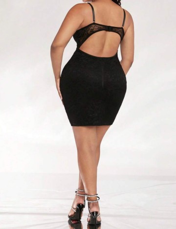 Rochie mini Shein Curve+, negru