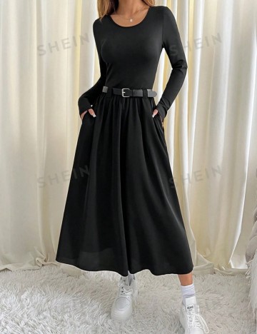 Rochie midi Shein, negru