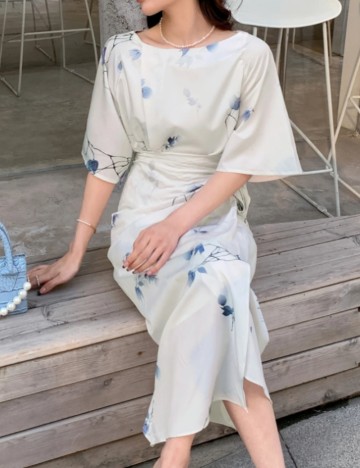 Rochie midi DAZY by Shein, crem