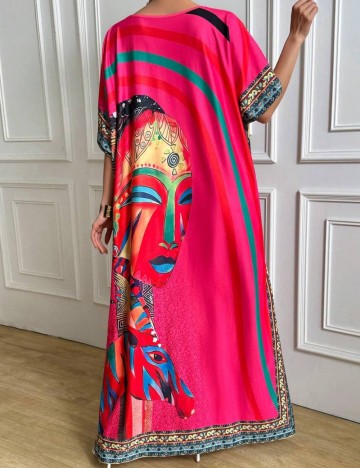 Rochie maxi Shein, mix culori