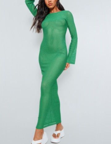 Rochie maxi PRETTYLITTLETHING, verde