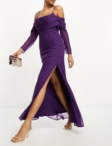 Rochie maxi ASOS, mov
