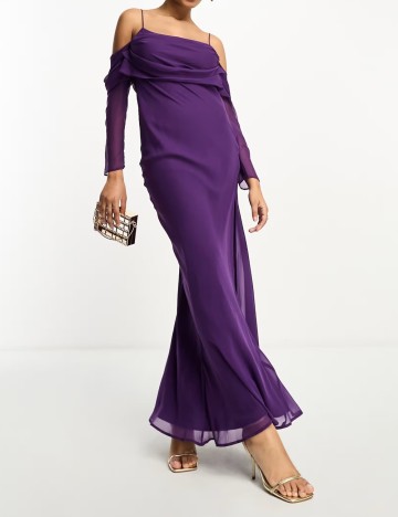 Rochie maxi ASOS, mov