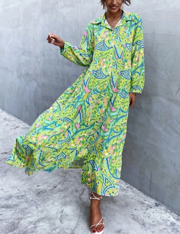 Rochie maxi Shein, mix culori