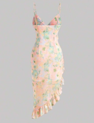 Rochie midi Shein, mix culori