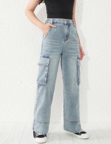 Jeans Shein, albastru