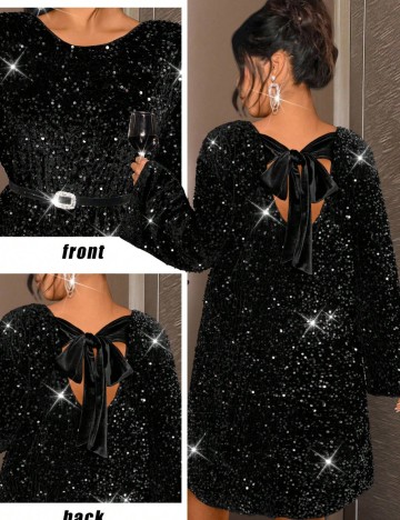 Rochie mini Shein Curve+, negru