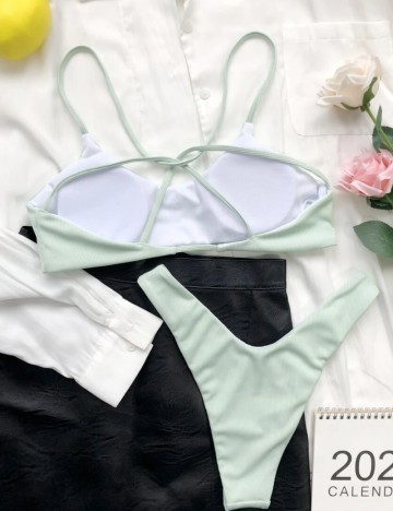 Costum de baie Shein, verde