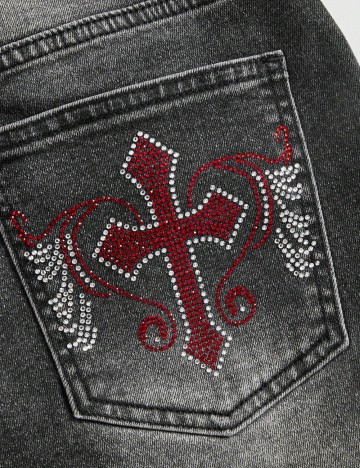 Pantaloni scurți Romwe by Shein, gri