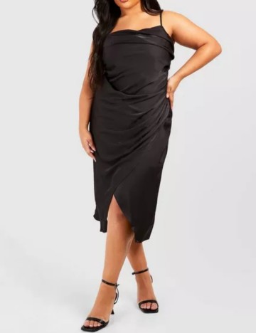 Rochie midi Boohoo, negru