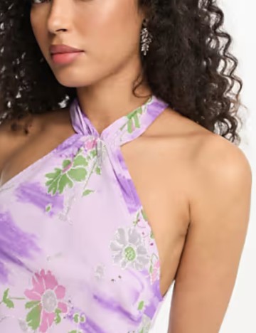 Rochie midi ASOS, mov