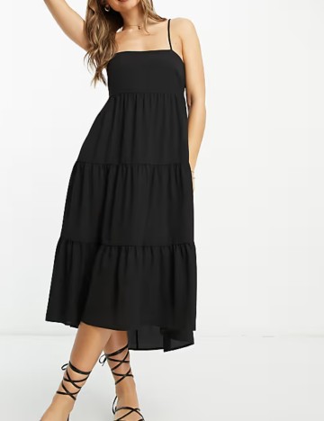 Rochie midi ASOS, negru
